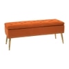 Kajana 2 Ottoman with Storage Color in Orange