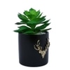 Black 1 Pieces Succulent Artificial Plant With Pot