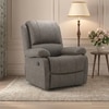 Lebowski Fabric Single Seater Recliner in Carbon Grey Colour