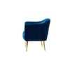 Celeo Velvet Accent Chair in Navy Blue Colour