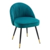 Momence Metal Accent Chair in Blue Colour