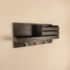 Richmond Wooden Wall Shelf Organiser With Key Holders