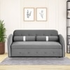 Jayen 3 Seater Pull Out Sofa cum Bed  in Grey Colour