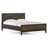 Masai Solid Wood King Size Nonstorage Bed In American Walnut 2 Tone Finish