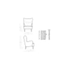 Ludwi Fabric Accent Chair in Mint Green Colour