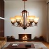 Eliante S-322-6Lp Mild Steel 6-Light Chandelier, Modern Ceiling Lighting Fixture