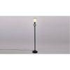 Edie Black Glass Shade Floor Lamp