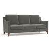 Abbey 3 Seater Fabric Sofa in Ash Grey Velvet Colour