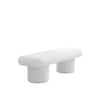 Cassy Boucle 2 Seater Modern Bench in white Color