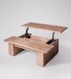 Paro Solid Wood Coffee Table In  Natural Finish