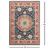 Presto Orange Traditional Hand Tufted Wool Carpet 6X9 Feet