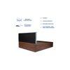 Yantra Bed With Premium Leatherette Fabric And Box Storage Queen Bed