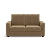 Apollo High Back 2 Seater Fabric Sofa in Fawn Velvet Colour
