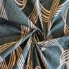 Dark Grey Abstract 210 TC Mix Cotton Flat Single Bed Size Bedsheet With 2 Pillow Cover From Threads