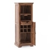 Mateo Solid Wood Bar Cabinet (Teak Finish)