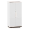Baltoro Engineered Wood Tall Shoe Rack in White Finish