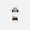 Christian 1 Seater Sofa In Beige Colour
