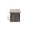 Berlin Sheesham Wood Tea Table In Rustic Grey Matte Finish