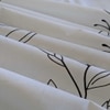 Black And White Floral 330 Tc  Cotton Flat  Queen Size Bedsheet With 2 Pillow Cover