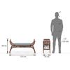 Magnolia Solid Wood Dining Bench In Teak Finish