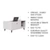 Hexa Engineered Wood Center Table With Storage And Open Rack In Frosty White