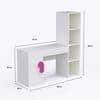 Joy Ride Study Table In White & Pink Colour