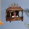 D'Dass Sheesham and Mdf Wooden Home Temple For Pooja Mandir For Home