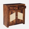 Sheesham Wood 2 Door 2 Drawer Sideboard In Provincial Teak Finish