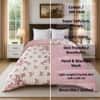 Pink Floral 300 GSM Cotton Double Bed Size Comforter from Threads