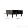 Hexa Engineered Wood Coffee Table With Storage And Open Rack In Flower Wenge