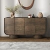 Nura Solid Wood Sideboard In Danish Walnut Finish