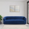 Camro Fabric Sofa (Navy Blue)
