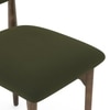 Adria Jade Green Marble 6 Seater Dining Table With 6  Ollie Dining Chairs (Finish : Jade Green, Chair Colour : Deep Olive Velvet)