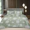 Green Floral 400 TC Cotton Flat Superking Bed Size Bedsheet With 2 Pillow Cover From Threads