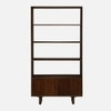 Ravelle Solid Wood  Bookshelf in Tobacco Finish