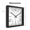 Minimal Index Wooden Wall Clock with 60-40-20 Markings