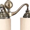 Devansh Metal Electric Wall Light in off-white Colour with off-white Shade Count of 2 Lights