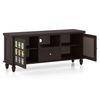 Azul Solid Wood TV Unit in Brushed Walnut Finish