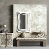 Wave Edge Frameless Frosted LED Mirror Artistic  Wall Decor