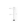Margaret Black Cotton Shade Floor Lamp