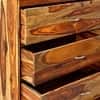 Elder Sheesham Wood Contemporary Chest of Drawers in Teak Finish