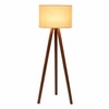 Two Fold Desmond Floor Lamp with Beige Shade