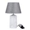 Luxury Matte Charcoal Grey Table Lamp Grey Base