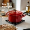 Metalsmith Square Metal Trivet Black Heat Resistant Table Protector