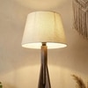 Triune Beige Jute Floor Lamp with Beige Jute Base