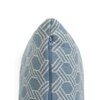 Geometric Alice Blue Natural Cushion Cover 16X16  Inches