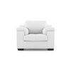 Trissino 1 Seater Premium Italian Leather Sofa In Polaris Colour