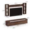 Blesky Miltra Tv Entertainment Unit Set Top Box In Brown Maple Finish