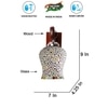 Devansh Solid Wood Electric Wall Light in Brown Colour with Multi Shade Count of 1 Light