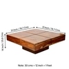 Montreal Sheesham Wood Coffee Table In Teak Finish